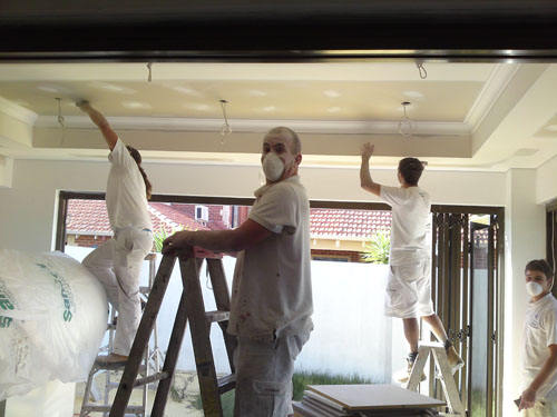 Painters Painting Modern New Paint Job - Australian Building Maintenance Company